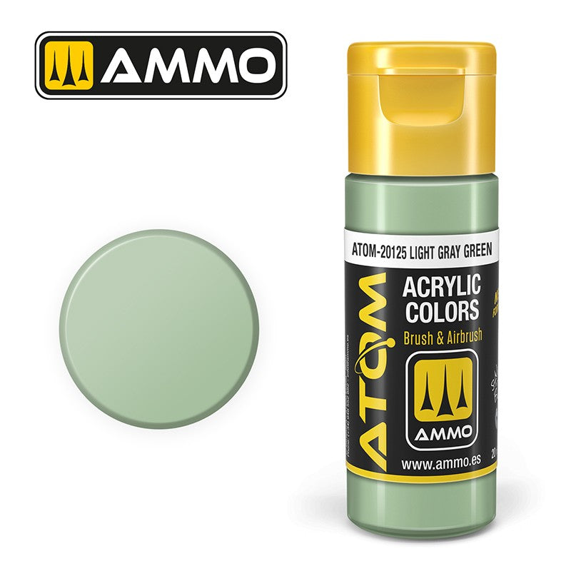Ammo Mig 20125 ATOM COLOR LIGHT GREY GRN