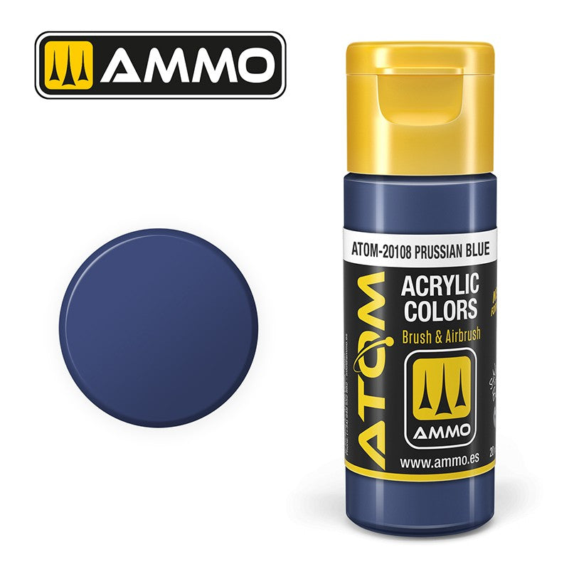 Ammo Mig 20108 ATOM COLOR PRUSSIAN BLUE