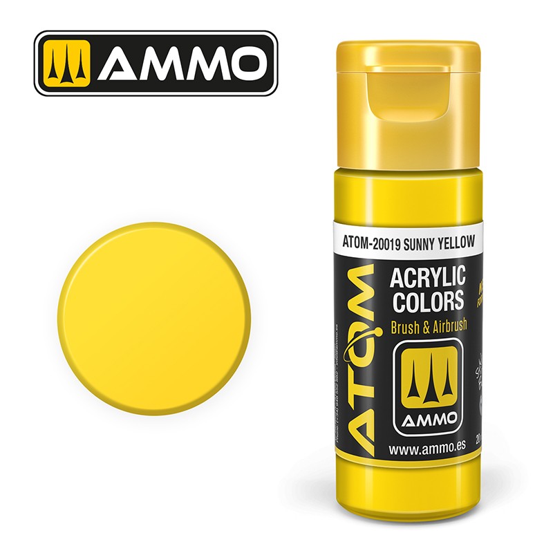 Ammo Mig 20019 ATOM COLOR SUNNY YELLOW