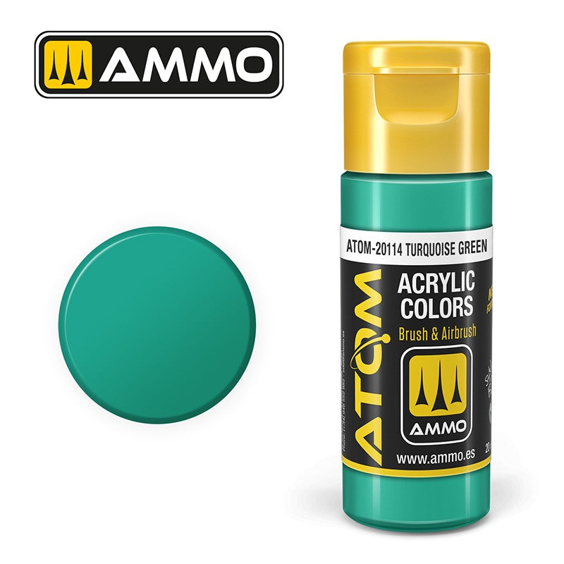 Ammo Mig 20114 ATOM COLOR TURQUOISE GRN