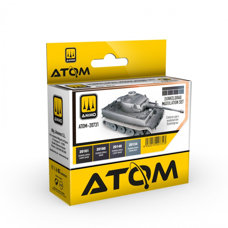 Ammo Mig 20731 DUNKELGRAU MODULATION SET