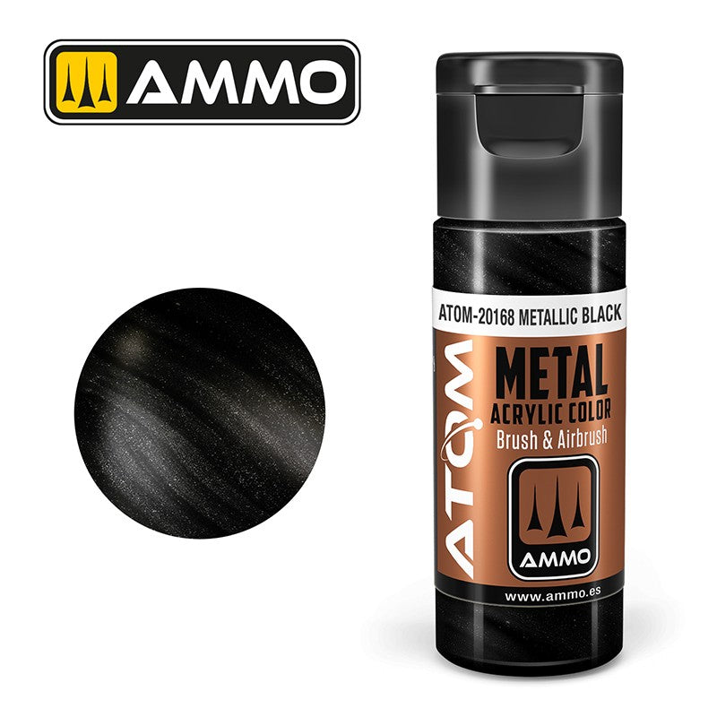 Ammo Mig 20168 ATOM METALLIC BLACK