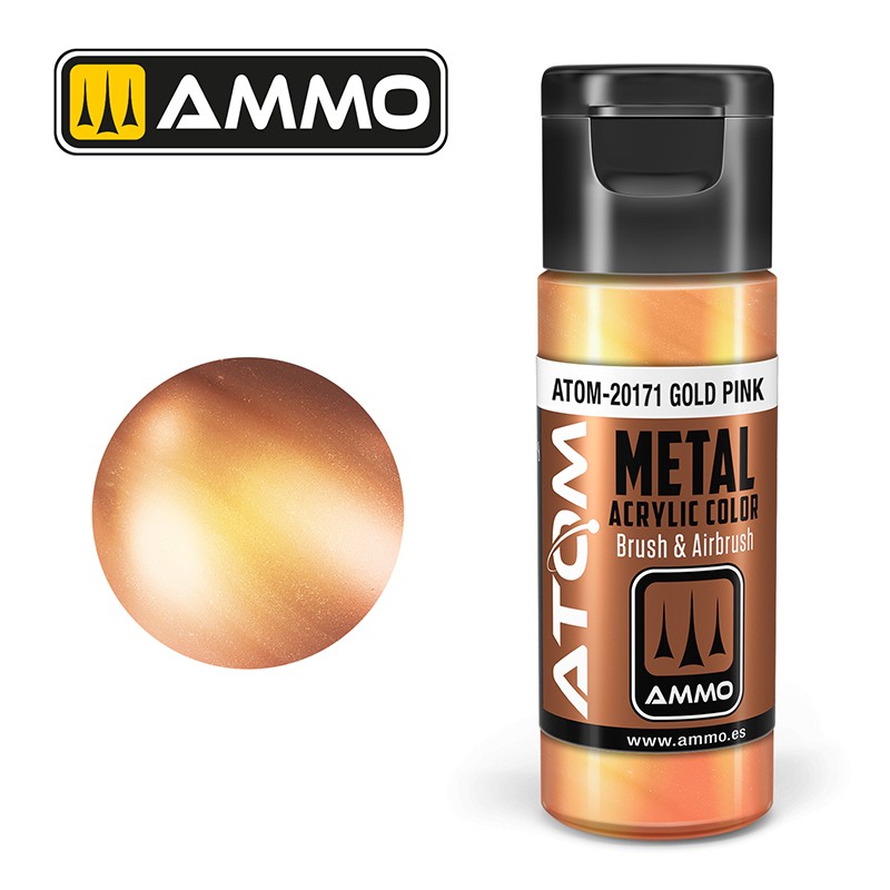 Ammo Mig 20171 ATOM METALLIC GOLD PINK