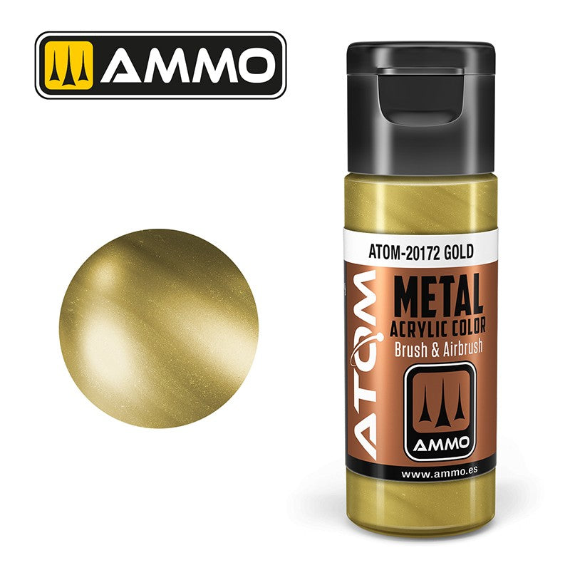 Ammo Mig 20172 ATOM METALLIC GOLD