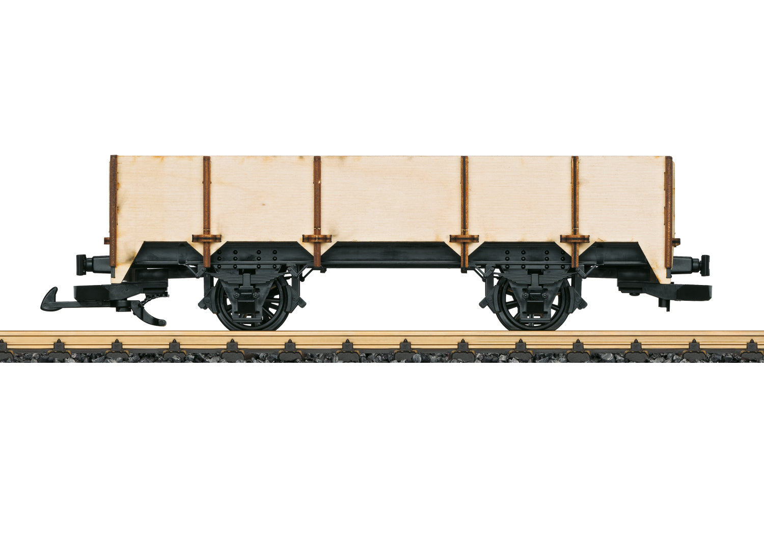 PREORDER LGB G 41035 High-Side Wood Gondola Kit, Unpainted