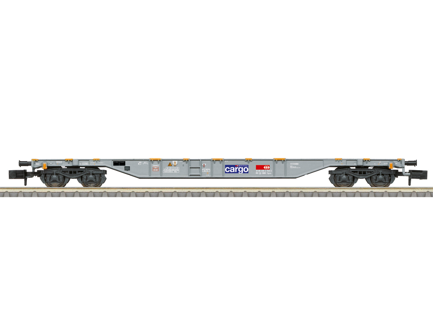 PREORDER Minitrix N 18600 Type Sgns Container Flatcar, Swiss Federal Railroad Cargo