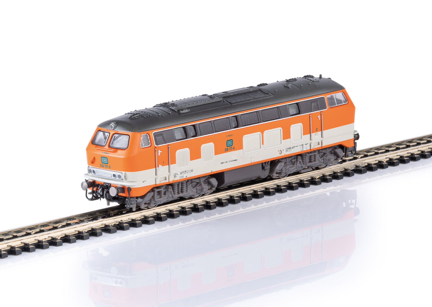 PREORDER Minitrix N 16826 Class 218 Diesel , NeSA Railroad Operating Company #218 117-0 (DCC & Sound Equipped)