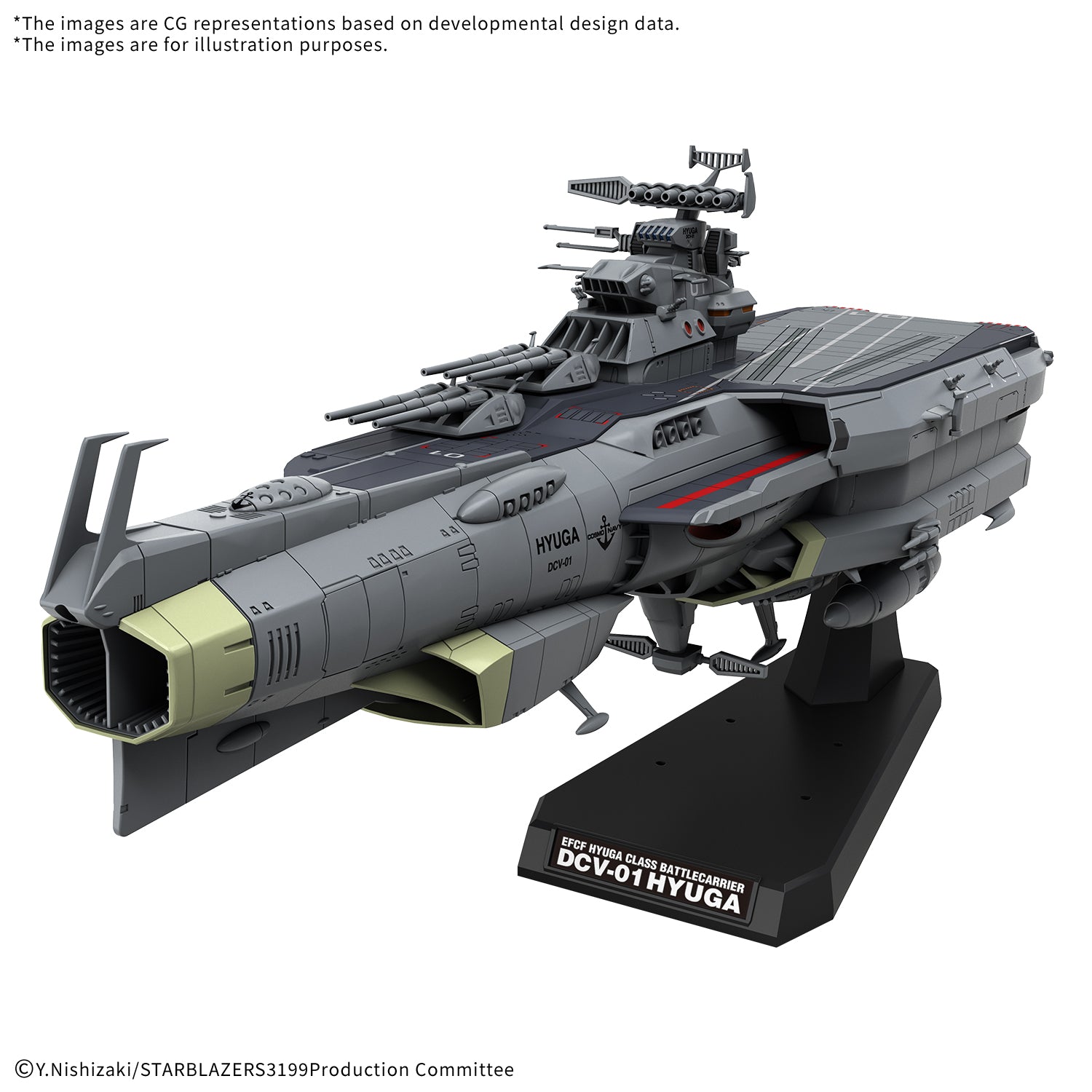 Bandai 2809301 EFCF Hyuga Class Battlecarrier DCV-01