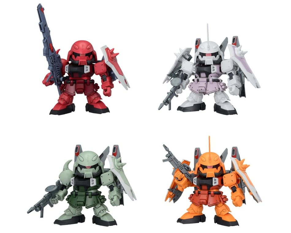 Bandai 2761645 BB Senshi SGMF-ZAKU Series Set