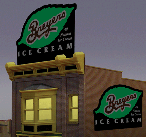 Miller Engineering Animation 2582 Breyers Animated Billboard, Small