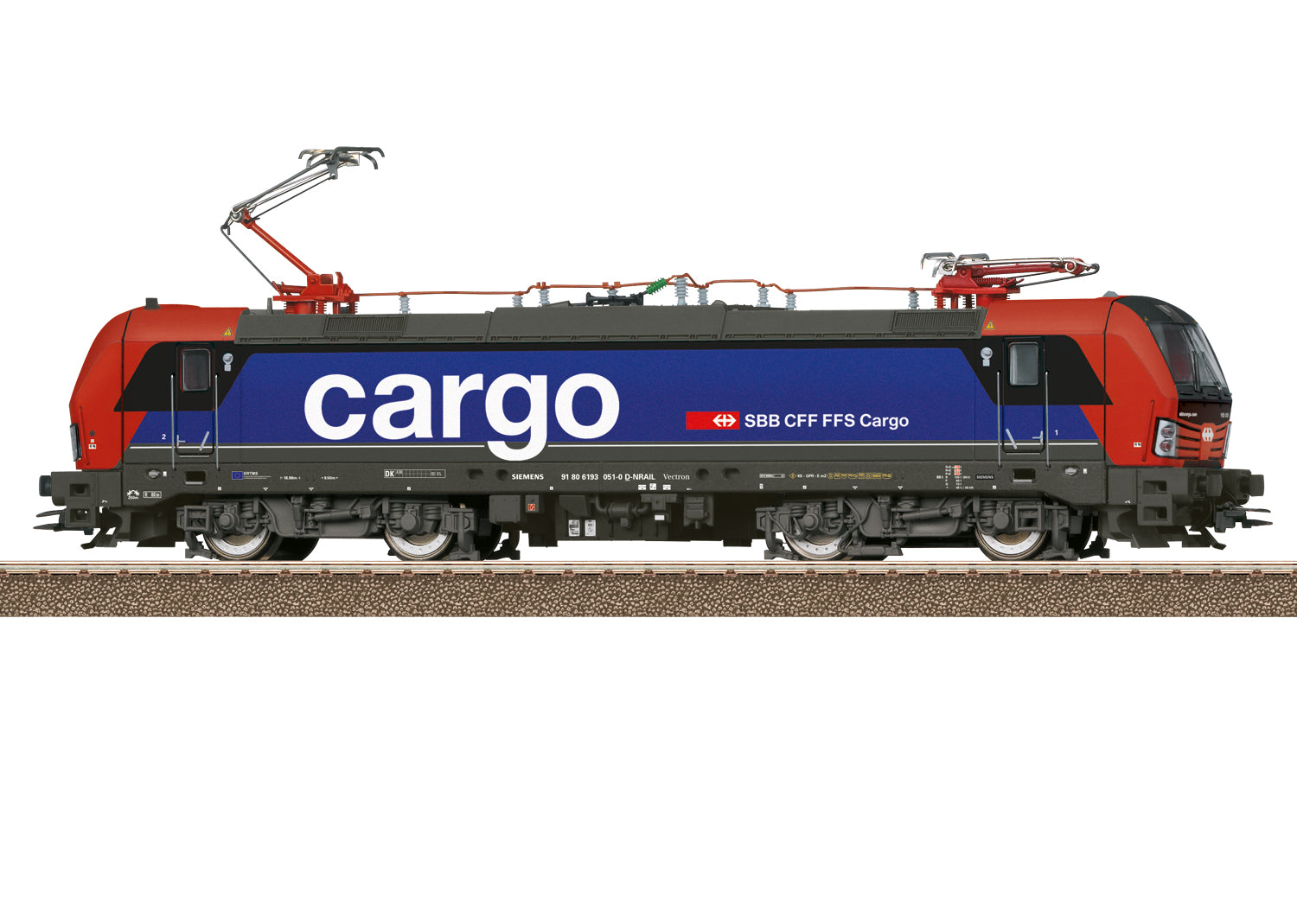 PREORDER Minitrix HO 25210 Siemens Vectron Class 193 Electric, SBB Cargo (DCC & Sound Equipped)