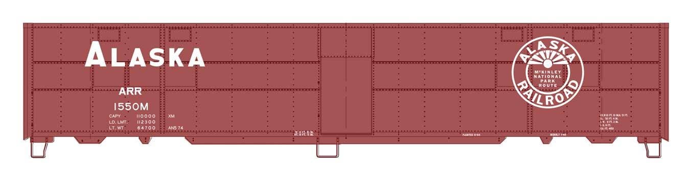 PREORDER Walthers Proto HO 920-10821 CBQ-Style Express Boxcar Troop Kitchen Conversion, Alaska #1550M