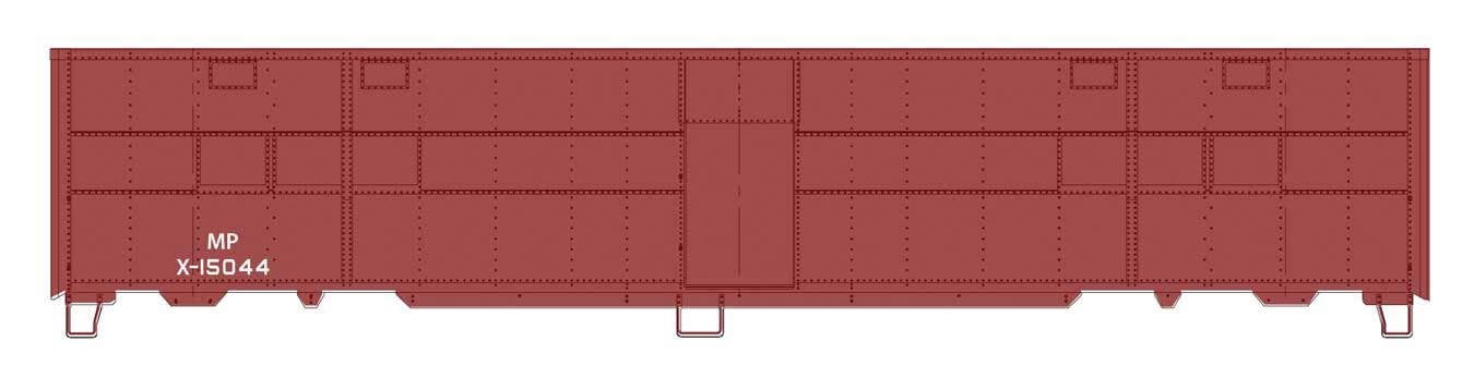 PREORDER Walthers Proto HO 920-10823 CBQ-Style Express Boxcar Troop Kitchen Conversion, Missouri Pacific #X-15044