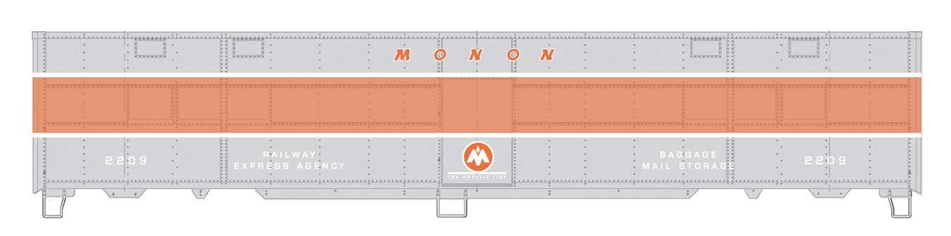 PREORDER Walthers Proto HO 920-10827 CBQ-Style Express Boxcar Troop Kitchen Conversion, Monon #2209