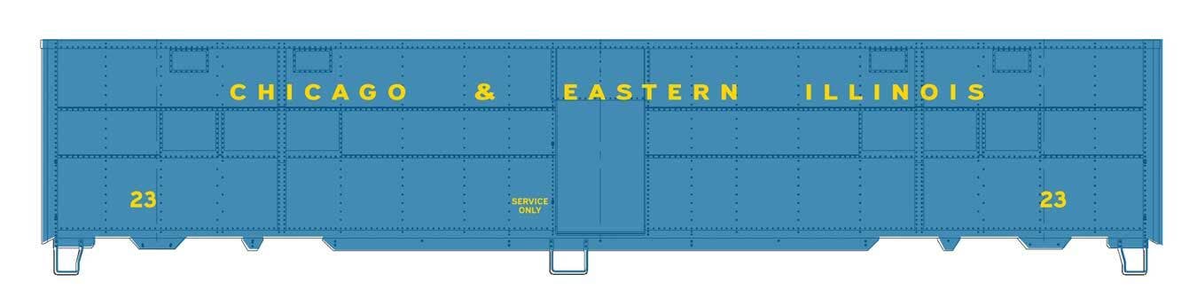 PREORDER Walthers Proto HO 920-10829 CBQ-Style Express Boxcar Troop Kitchen Conversion, Chicago & Eastern Illinois #23