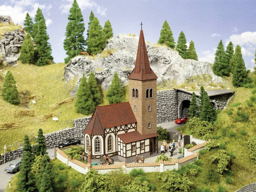 Noch N 63906 Church St. George with Bell Sound Unit Laser-Cut Kit