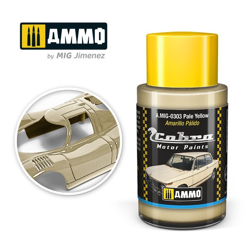 Ammo Mig 0303 CIBRA MOTOR PALE YELLOW