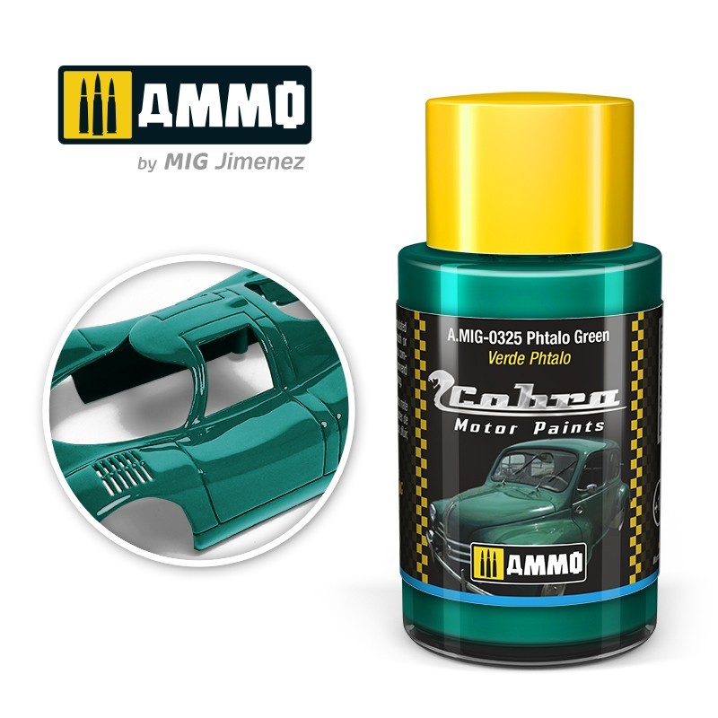 Ammo Mig 0325 COBRA MOTOR PHTALO GREEN