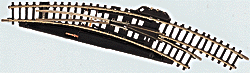 Marklin MRK8569 Curved Turnout -- Right, Remote, 30-Degree - 7-11/16"  19.5cm, Z Scale