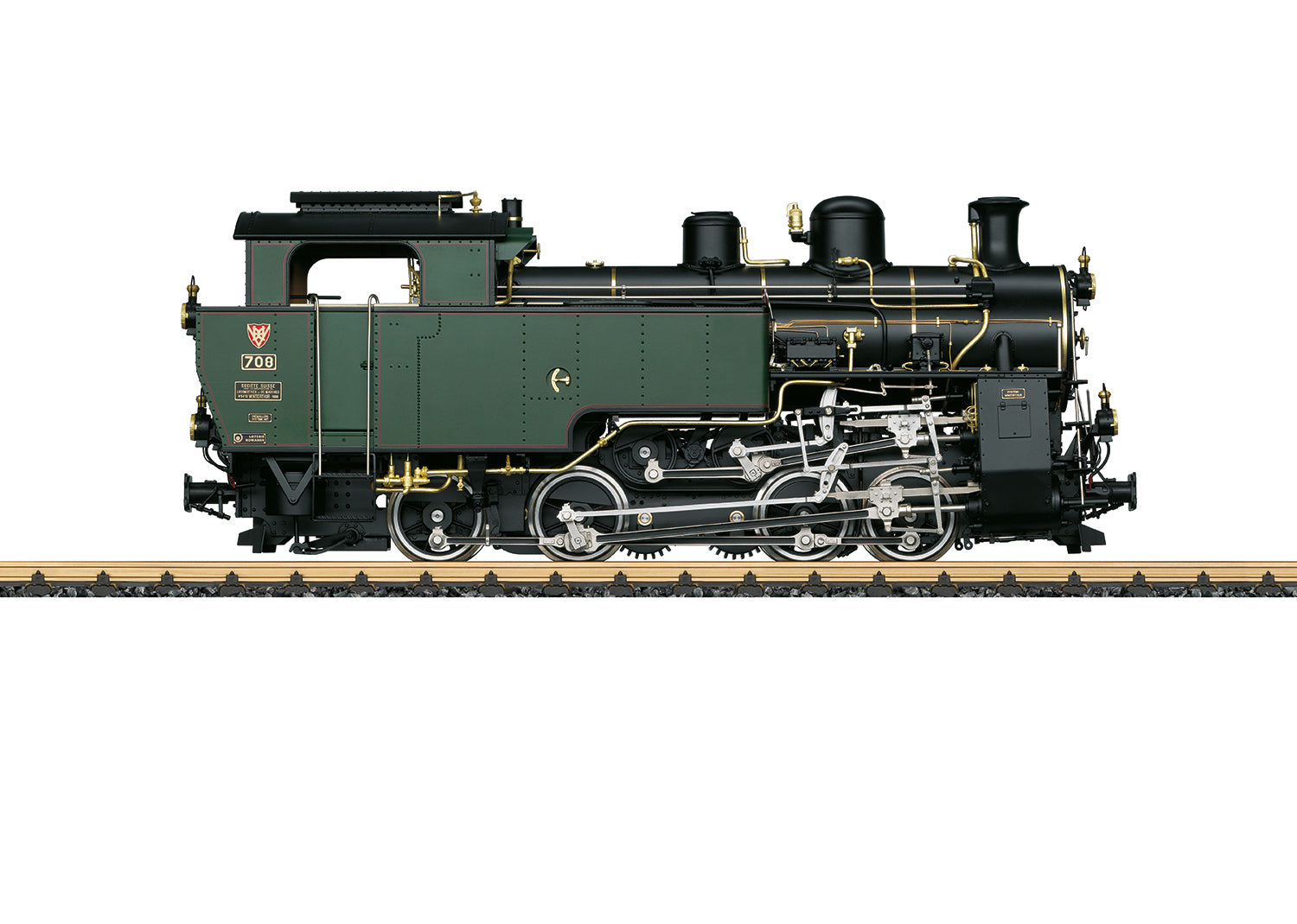 PREORDER LGB G 26370 Class HG 4/4 0-4-4-0T Rack-Cog Steam Locomotive, Furka-Bergstrecke Steam #708 (DCC & Sound Equipped)