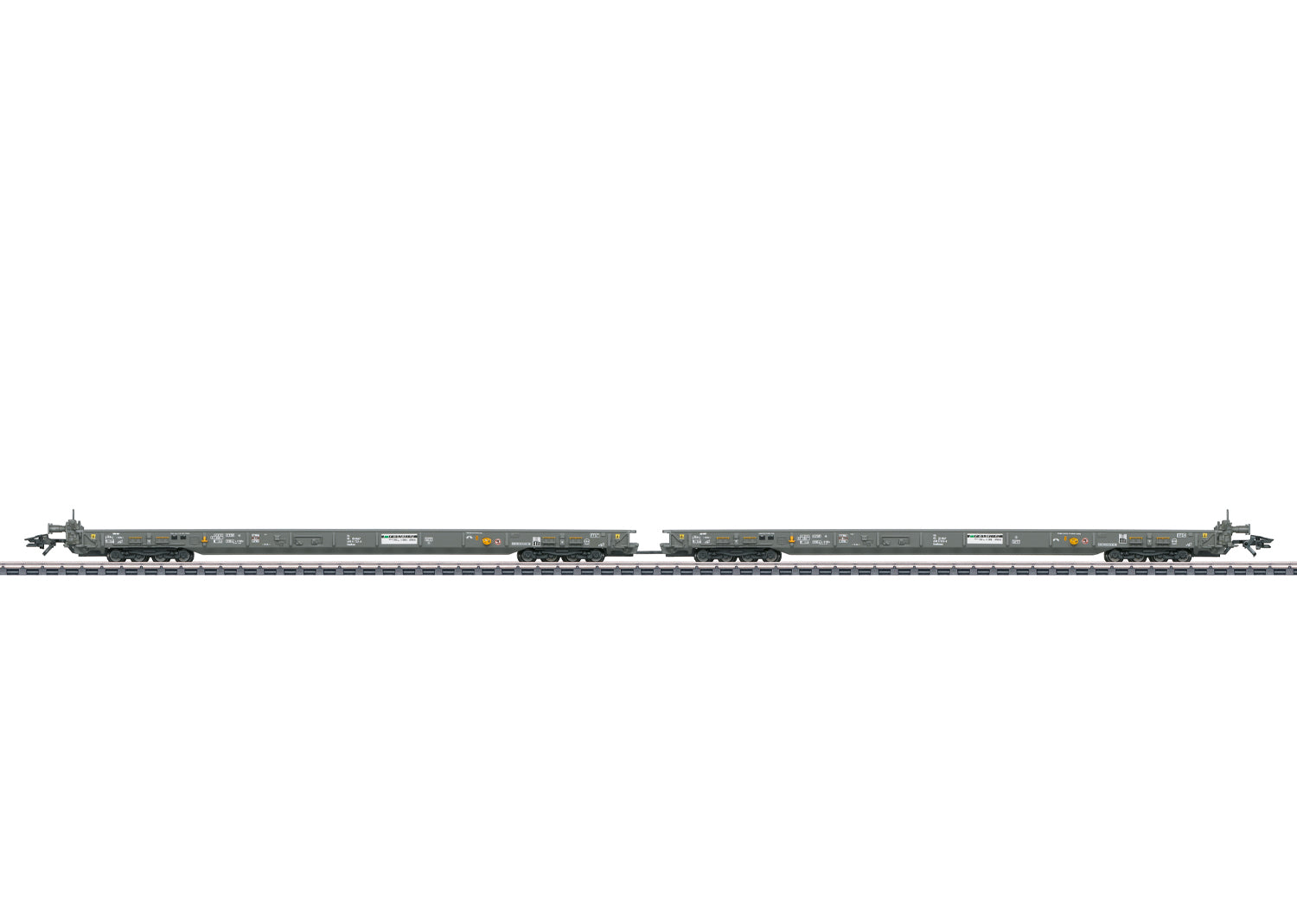 PREORDER Marklin HO 47407 Rollende Landstrabe Flat Car Set, Rolling Road (2-Pack)