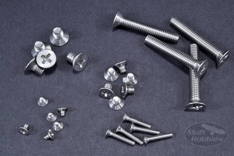 Stainless Steel Flat Head Phillips M3x.5x10mm 50pcs