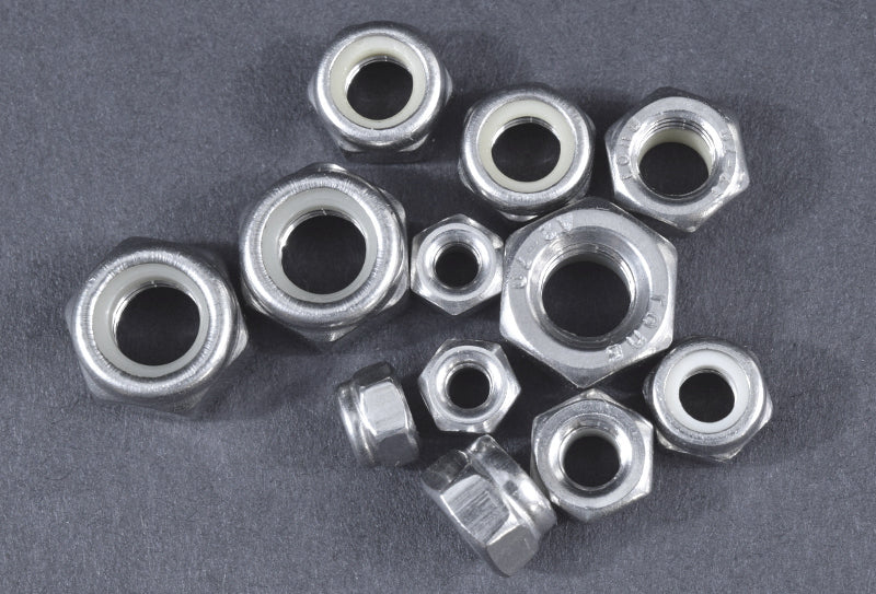 Stainless Steel Nylon Insert Lock Nut M5x0.8mm 20pcs