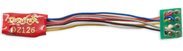 Digitrax 5081 DZ126PS 1 Amp Decoder W/DCC Medium Plug with 1  Harness, Z, N, HO