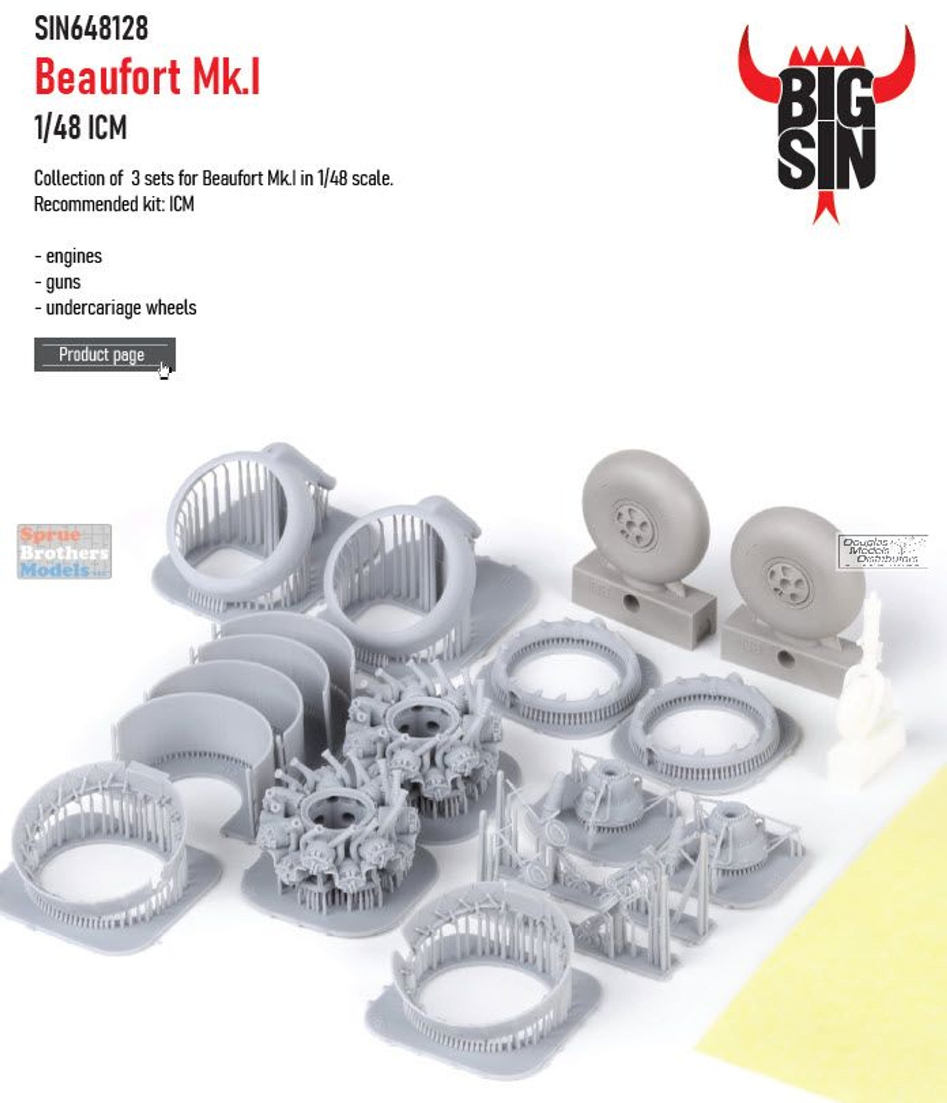 Eduard Beaufort Mk.I 1/48 Big Sin for ICM