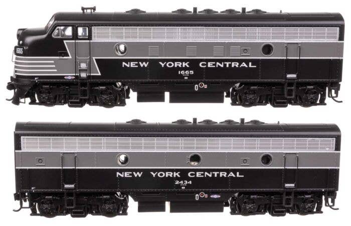Walthers Mainline HO 11410 EMD F7 A-B Set Locomotive, New York Central #1665/2434