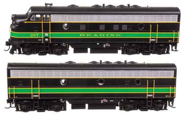Walthers Mainline HO 11414 EMD F7 A-B Set Locomotive, Reading #267A/267B