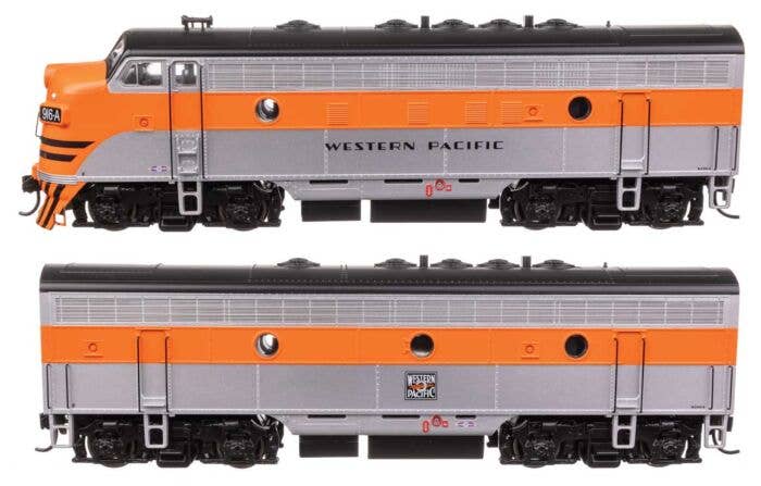 Walthers Mainline HO 11418 EMD F7 A-B Set Locomotive, Western Pacific #916A, 916B