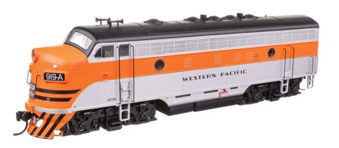 Walthers Mainline HO 21421 EMD F7 A Locomotive ESU, Western Pacific #919A