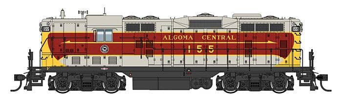 PREORDER Walthers Proto HO 42413 EMD GP7 Locomotive LokSound Select, Algoma Central #155
