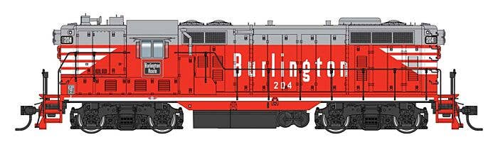 PREORDER Walthers Proto HO 42419 EMD GP7 Locomotive LokSound Select, Chicago Burlington & Quincy #204
