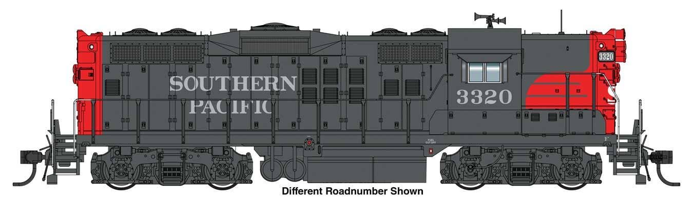 PREORDER Walthers Proto HO 920-49733 EMD GP9 Phase II High Nose, Southern Pacific (Rebuild) #3332