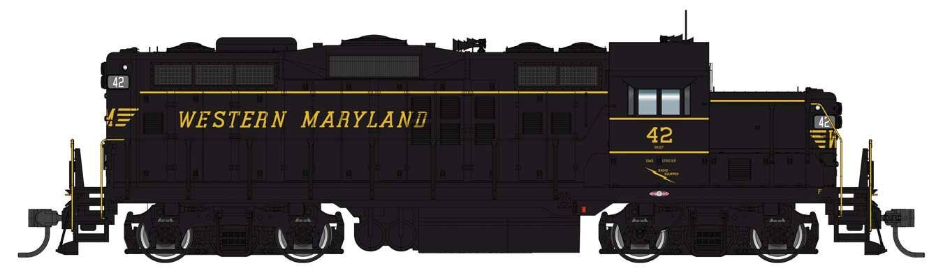 PREORDER Walthers Proto HO 920-49735 EMD GP9 Phase II Low Nose, Western Maryland #42