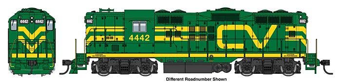 PREORDER Walthers Mainline HO 10492 EMD GP9 Phase II with High Hood Locomotive, Cnetral Vermont #4447