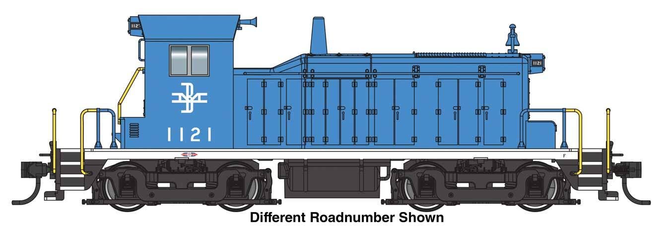 PREORDER Walthers Mainline HO 910-19239 EMD SW1 Diesel Locomotive, Boston & Maine #1126 (ESU Sound & DCC Equipped)