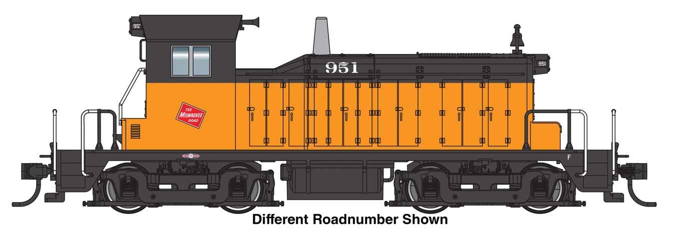 PREORDER Walthers Mainline HO 910-19244 EMD SW1 Diesel Locomotive, Milwaukee Road #963 (ESU Sound & DCC Equipped)