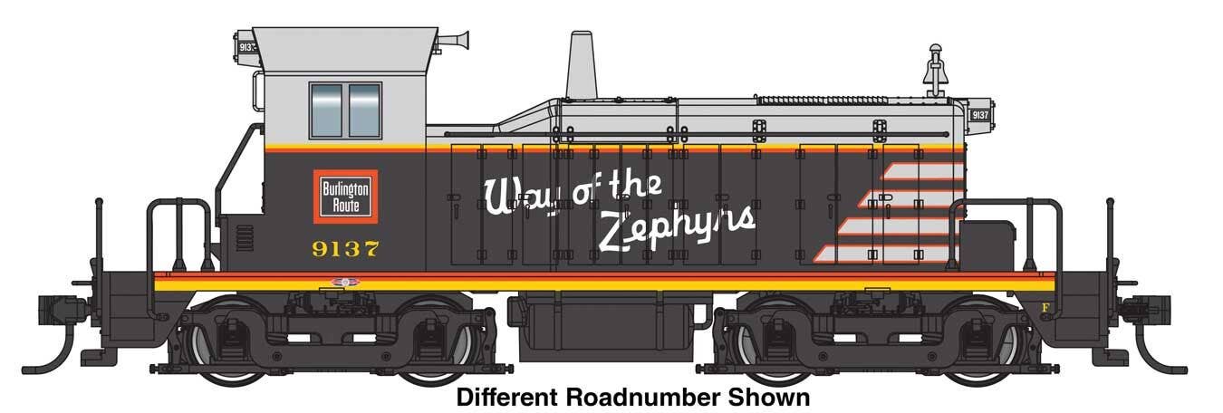 PREORDER Walthers Mainline HO 910-9241 EMD SW1 Diesel Locomotive, Chicago Burlington & Quincy #9143