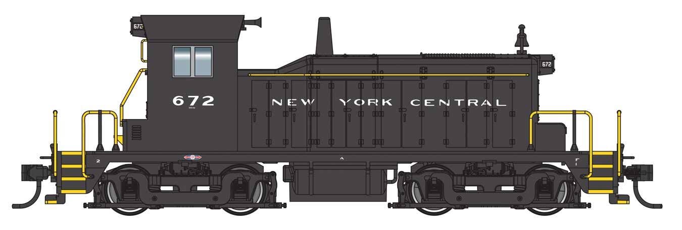 PREORDER Walthers Mainline HO 910-9246 EMD SW1 Diesel Locomotive, New York Central #672