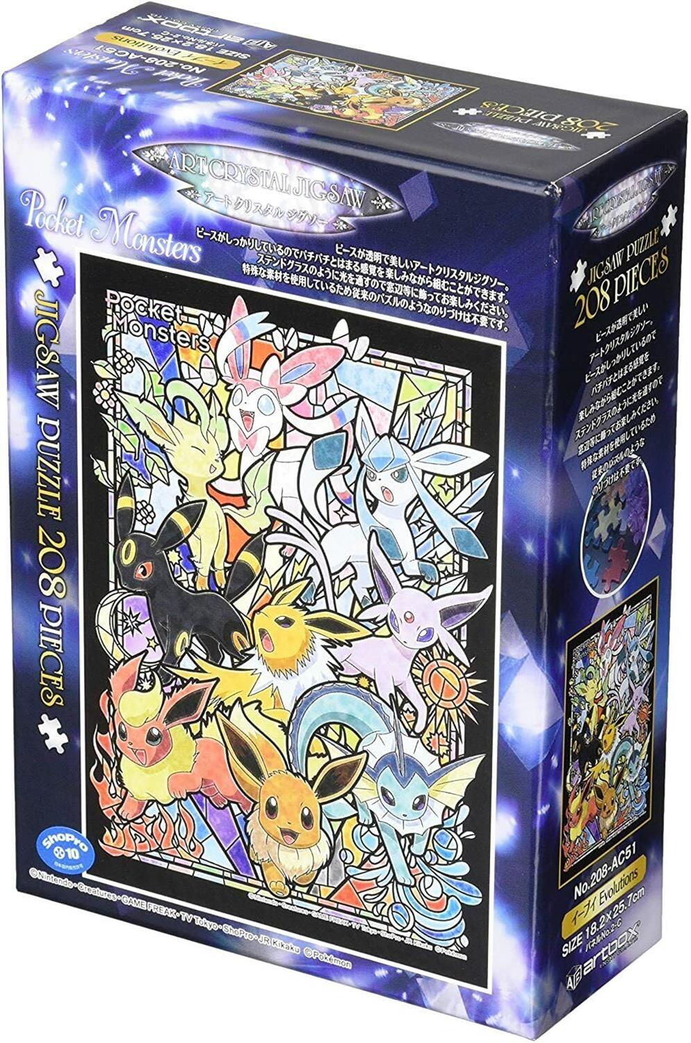 Ensky 51848 Eevee Evolution Pokemon Art Crystal Puzzle