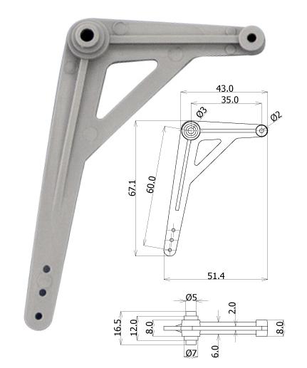 TopModel Prelude / Marabu Elevator Bellcrank