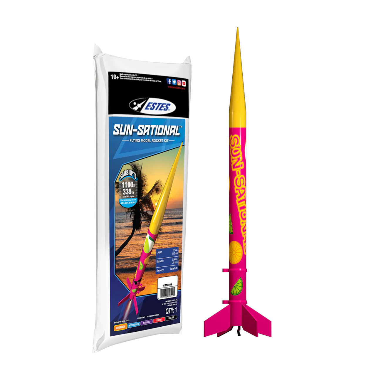 Estes Rockets 0899 THE SUN-SATIONAL ROCKETKT