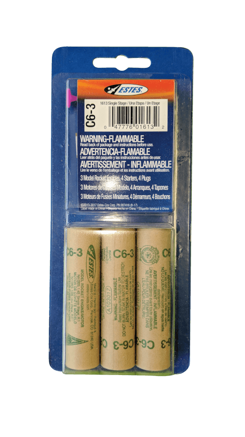 Estes Rockets 10023 C6-3 Engines 3pk (was 1613)