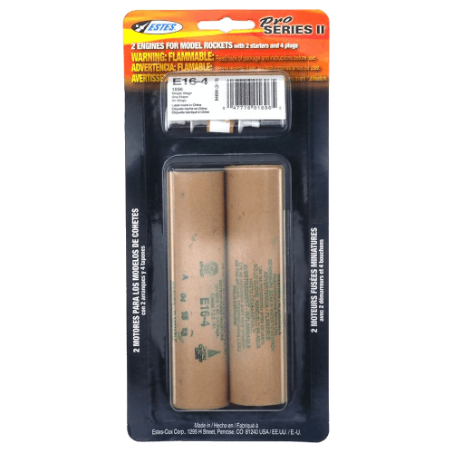 Estes Rockets 10033 E16-4 29mm 2pk Engine Ups Only (1696)