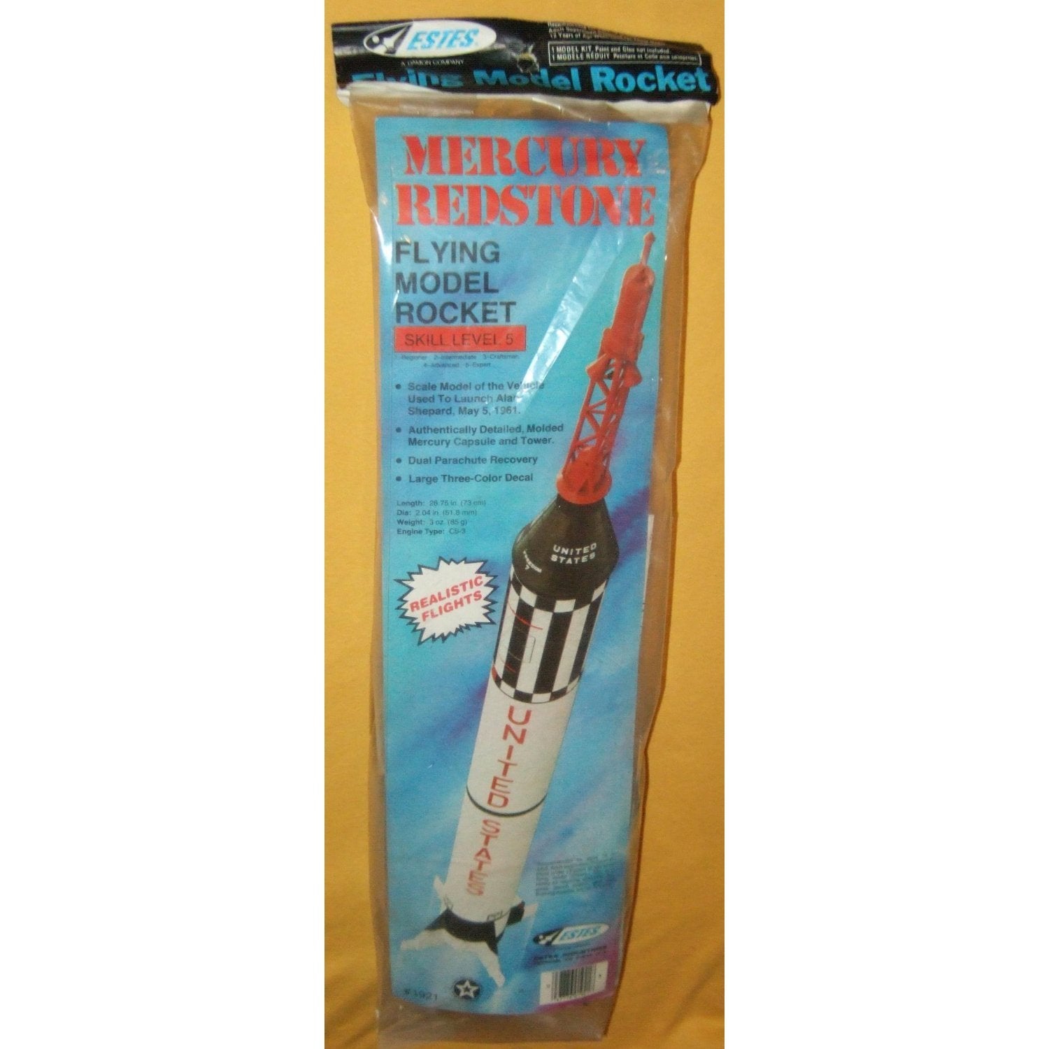 Estes Rockets 1921 Mercury Redstone Skil-3