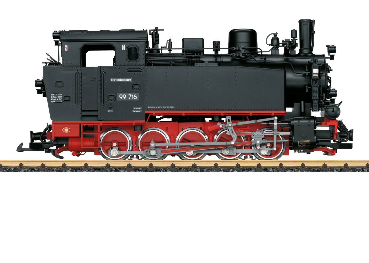 PREORDER LGB G 20483 Class 99 0-10-0T Steam Locomotive, Ochsle Museum #99 716 (DCC & Sound Equipped)