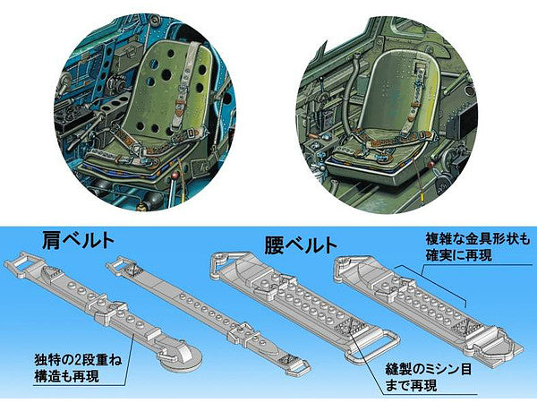 FineMolds 1/32 IJN Aircraft Seatbelt Set